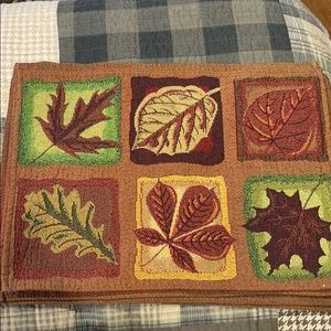 Fall placemats and table runner